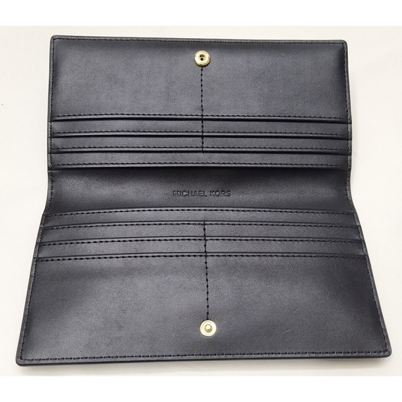 Michael Kors Black Pebbled Leather Credit Card Bifold Wallet - NWT $298 - Picture 10 of 15